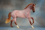 Red Roan Cantering Warmblood
