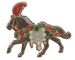 Christmas In Bloom Deluxe Enamel Pin